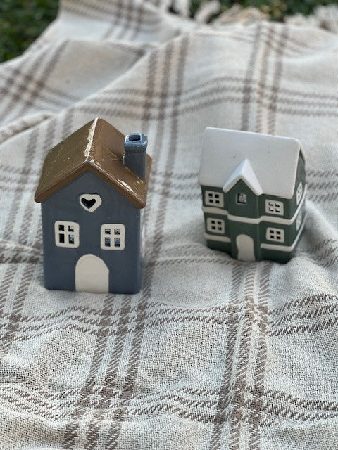 Casetta porta tealight "Chamonix" cm 10x8 x H 14,5 Chic Antique (39114821)