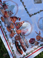 Tovaglia in cotone stampa digitale Natale Vingi cm 140x180