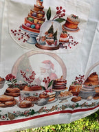 Grembiule in cotone stampa digitale Natale Vingi