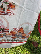 Grembiule in cotone stampa digitale Natale Vingi