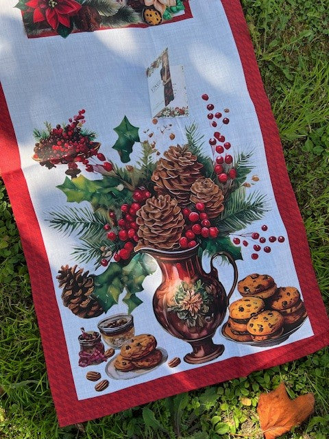 Runner in cotone stampa digitale Tiffany 03 Natale Vingi cm 45x140