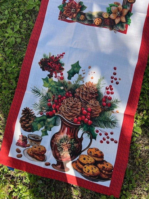 Runner in cotone stampa digitale Tiffany 03 Natale Vingi cm 45x140