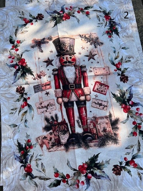 Strofinaccio/canovaccio Natalizio assortito in 5 disegni cotone cm 55x80 Vingi