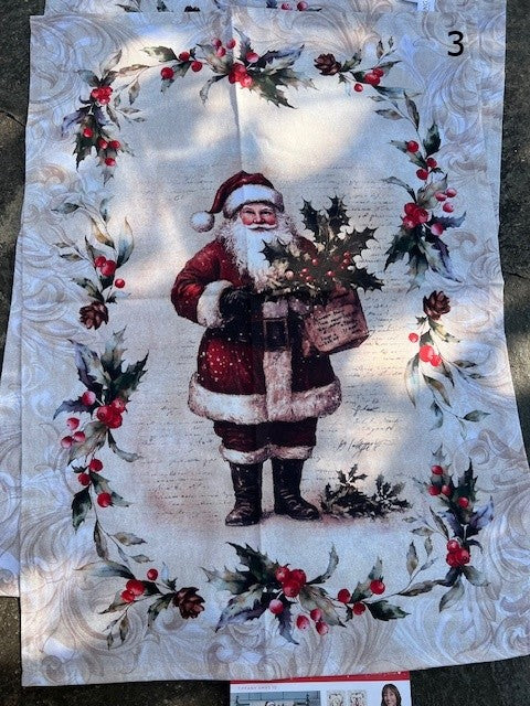 Strofinaccio/canovaccio Natalizio assortito in 5 disegni cotone cm 55x80 Vingi