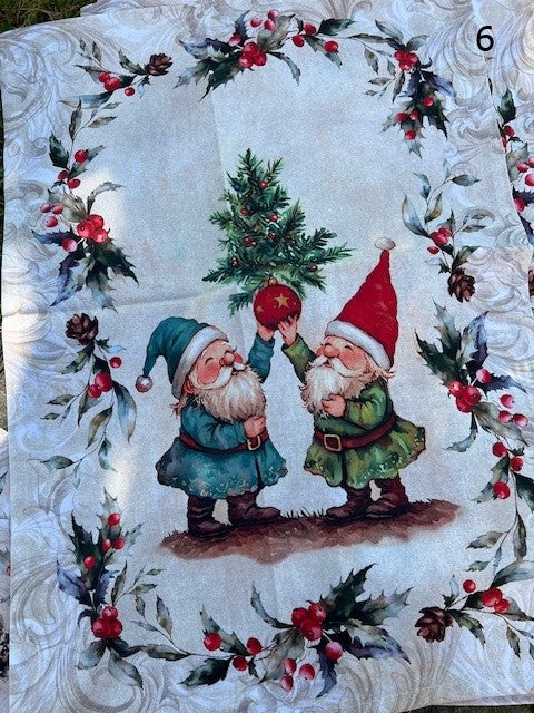 Strofinaccio/canovaccio Natalizio assortito in 5 disegni cotone cm 55x80 Vingi