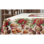 Tovaglia in cotone stampa digitale Natale Vingi XMAS 3 cm 140X250