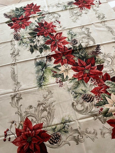 Tovaglia in cotone stampa digitale Natale Vingi XMAS 8 cm 140x180