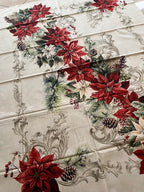 Tovaglia in cotone stampa digitale Natale Vingi XMAS 8 cm 140x180