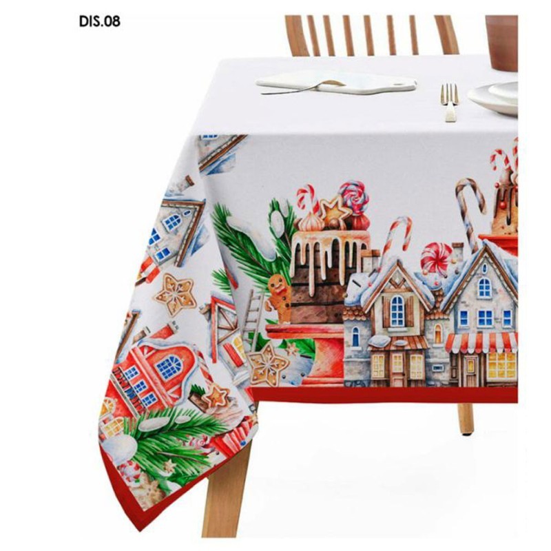 TOVAGLIA COTONE DIGITALE NATALE VIENNA 8 CASETTE SOPHIE 140X240