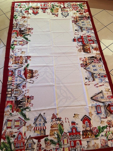 TOVAGLIA COTONE DIGITALE NATALE VIENNA 8 CASETTE SOPHIE 140X240