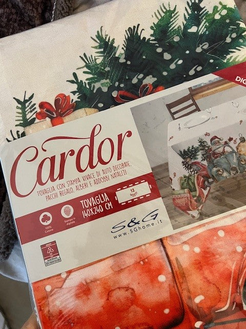 TOVAGLIA COTONE DIGITALE NATALE CARDOR 140X240