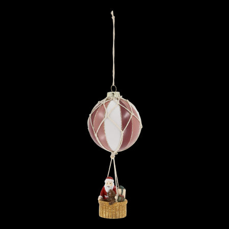 Mongolfiera con babbo Natale cm d.9 x h 20 Chic Antique (52092305)