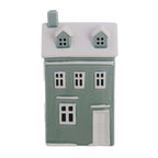 Casetta in ceramica decorativa con led verde menta "Candy Cane" cm 11x8x21 Blanc Mariclò