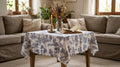 Tovaglia 100% cotone "Saint Remy" toile de Jouy color BLU diverse misure