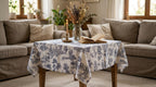 Tovaglia 100% cotone "Saint Remy" toile de Jouy color BLU diverse misure