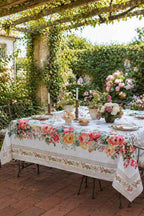 Tovaglia 100% cotone stampa digitale ROSE PEZZOLI x 12 cm 140X245