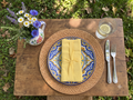 Confezione Nr. 4 tovaglioli in cotone color GIALLO  cm 40x40 (842415G)