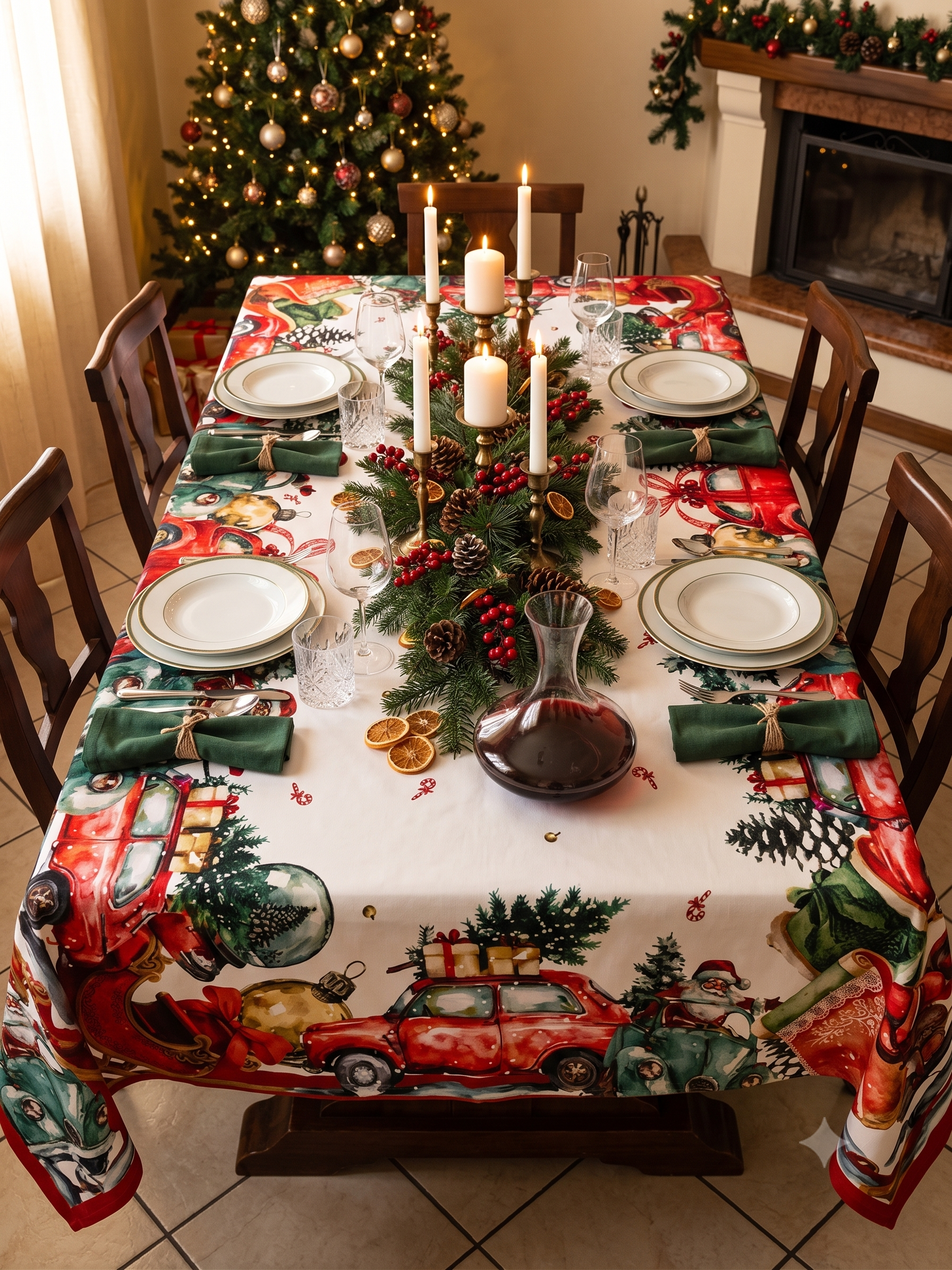 TOVAGLIA COTONE DIGITALE NATALE CARDOR 140X240