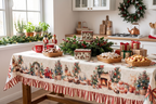 Tovaglia stampata "Christmas Day" per 12 (160x260cm)