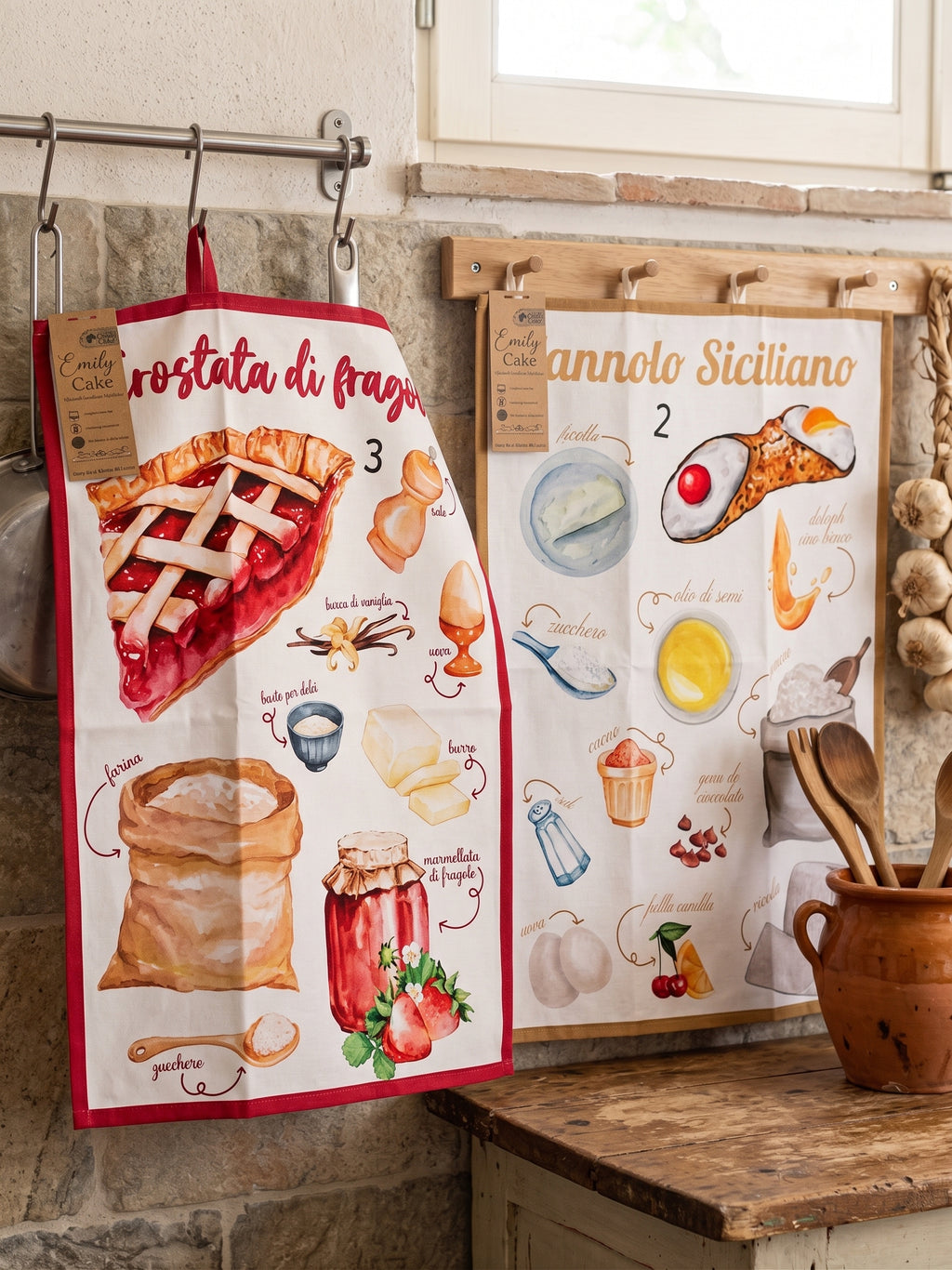 Strofinaccio/Canovaccio in cotone cm 50x70 stampa digitale Candy Cake