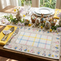 SET CUCINA TOVAGLIETTA+TOVAGLIOLO COTONE DISEGNO CONIGLIETTI PASQUALI (843010)