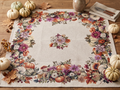 SET ARREDO GOBELIN CENTRO TAVOLA 100X100 CON ZUCCHE