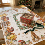 Tovaglia in cotone stampa digitale DOLCI NATALE cm 150x250
