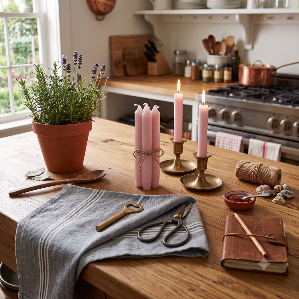 Candela corta ROSA pallido H cm 11 diam cm 2,2 durata ore 4,5 (prezzo set di 2 pezzi) Ib Laursen 4171-07