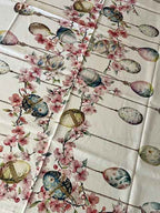 TOVAGLIA COTONE DIGITALE PASQUA BLOSSOM GIPETEX (20671B)