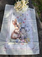 Strofinaccio/Canovaccio in cotone cm 50x70 stampa Pasqua
