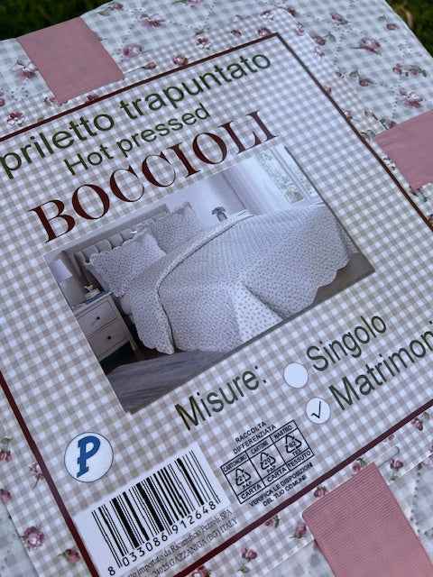 Trapuntino termosaldato microfibra matrimoniale BOCCIOLI