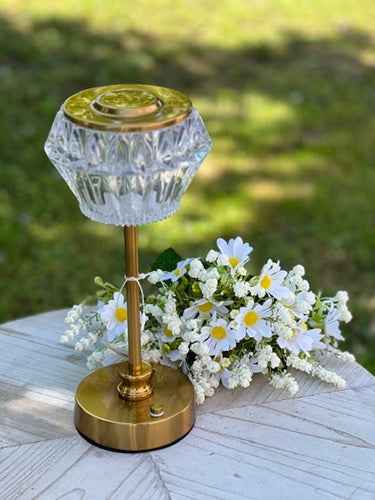 Lampada da tavolo ricaricabile LED d.12 H 29 in metallo Chic Antique (71144813)