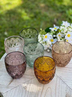 Set 6 bicchieri colorati Chic Antique d. 8,5 H 10 cm (61080900)