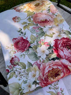 Tovaglia 100% cotone stampa digitale ROSE PEZZOLI x 12 cm 140X245