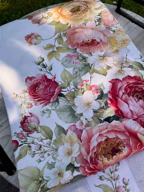 Tovaglia 100% cotone stampa digitale ROSE PEZZOLI x 12 cm 140X245