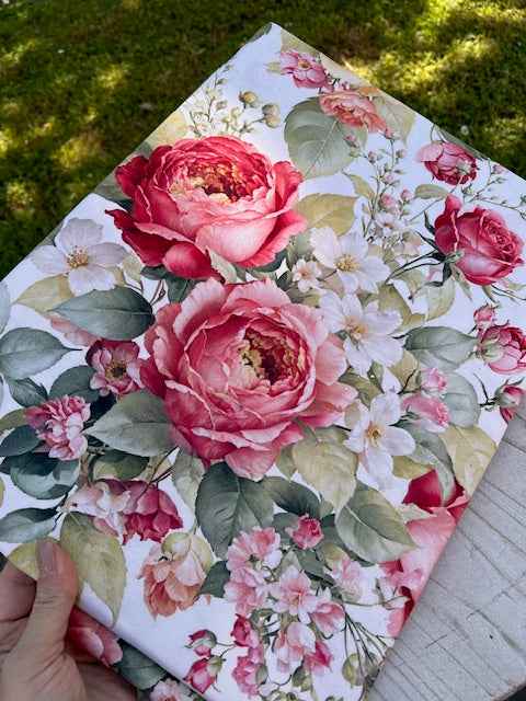 Tovaglia 100% cotone stampa digitale ROSE PEZZOLI x 12 cm 140X245
