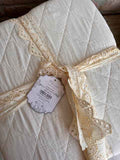 Trapuntino-copriletto 1 piazza e mezza con gala in pizzo 200gsm cm 220x260 Blanc Mariclò A3906599NT