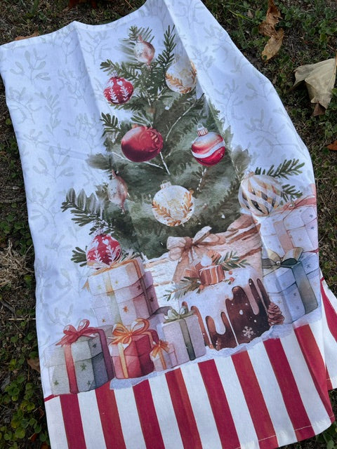 Set 2 strofinacci digitali "Christmas Day" (50x70cm).