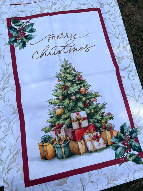 STROFINACCIO 55X80 CM COTONE DIGITALE NATALE TIFFANY XMAS 7 VINGI