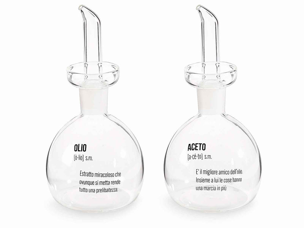 Ampolla olio e aceto in vetro 300ml con tappo dosatore