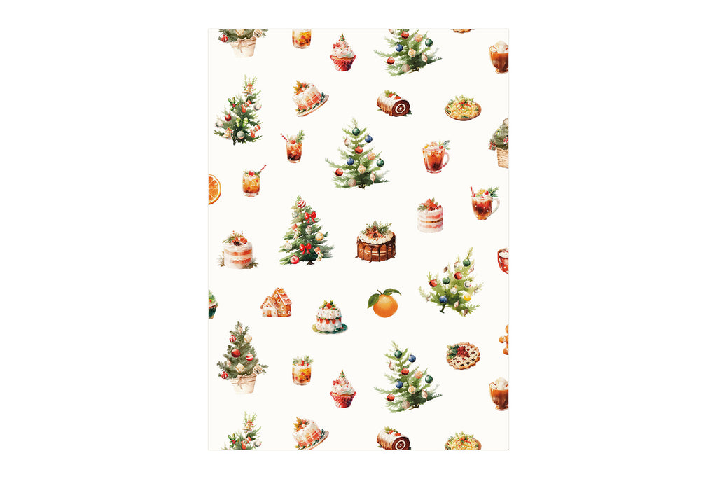 Set 2 strofinacci digitali "Christmas Day" (50x70cm).