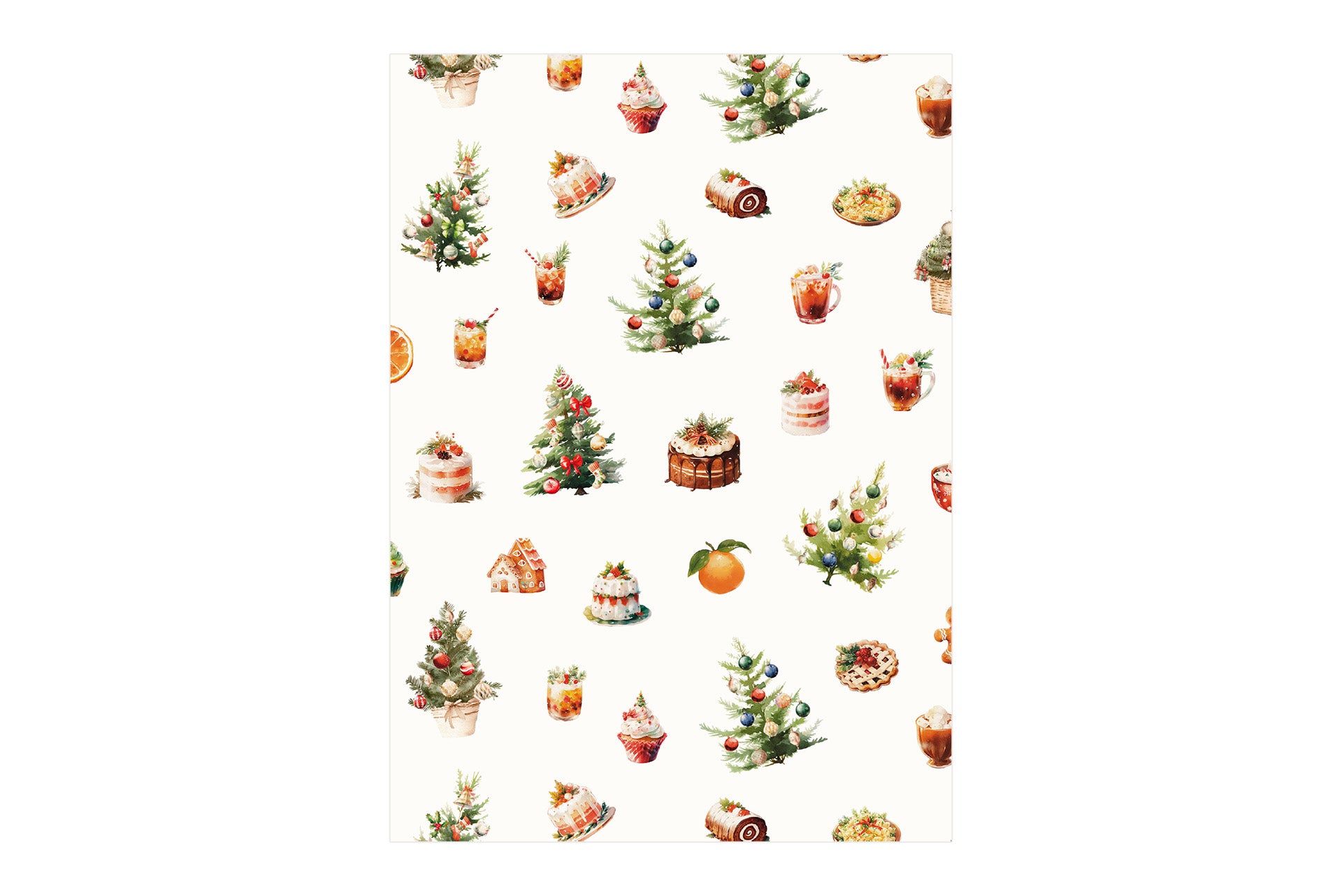 Set 2 strofinacci digitali "Christmas Day" (50x70cm).