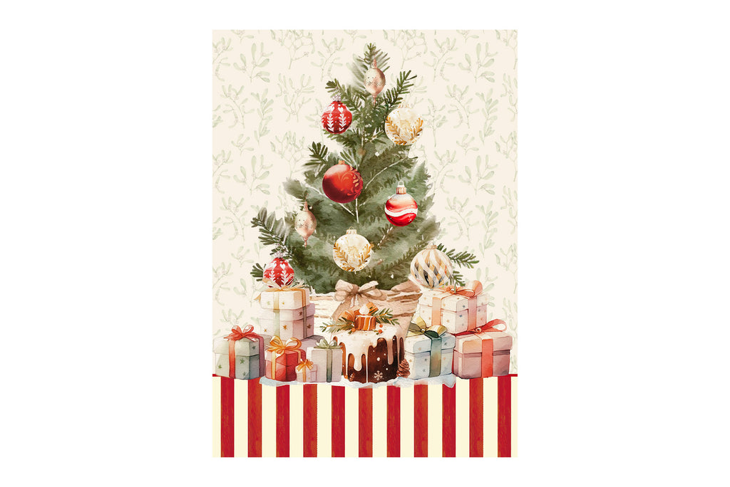 Set 2 strofinacci digitali "Christmas Day" (50x70cm).