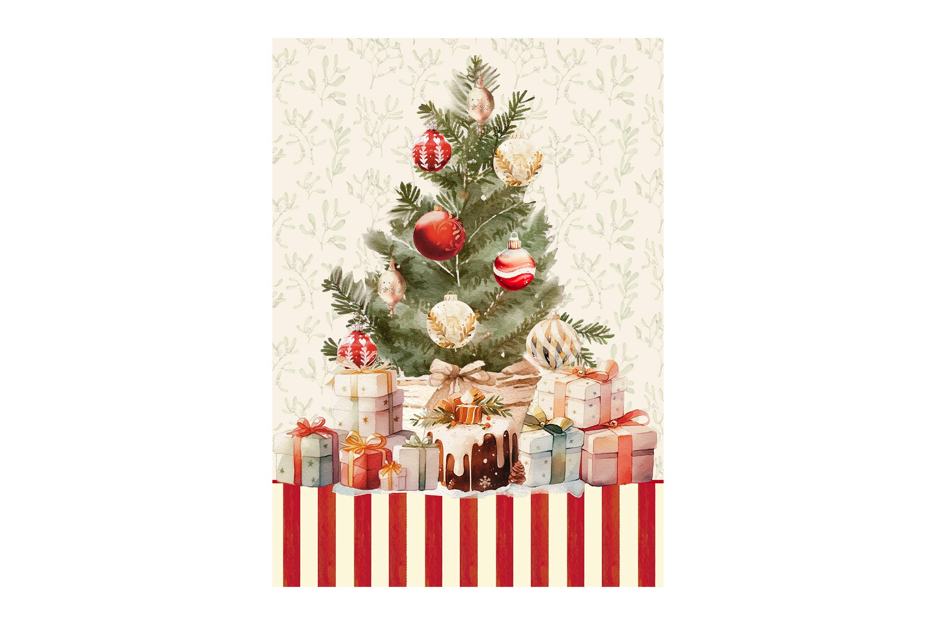 Set 2 strofinacci digitali "Christmas Day" (50x70cm).