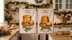 Strofinaccio/Canovaccio in cotone 2 varianti cm 50x70 stampa digitale Pandoro e Panettone