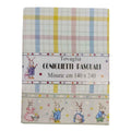 SET CUCINA TOVAGLIA PER 12 (140X240) COTONE DISEGNO CONIGLIETTI PASQUALI (22905)