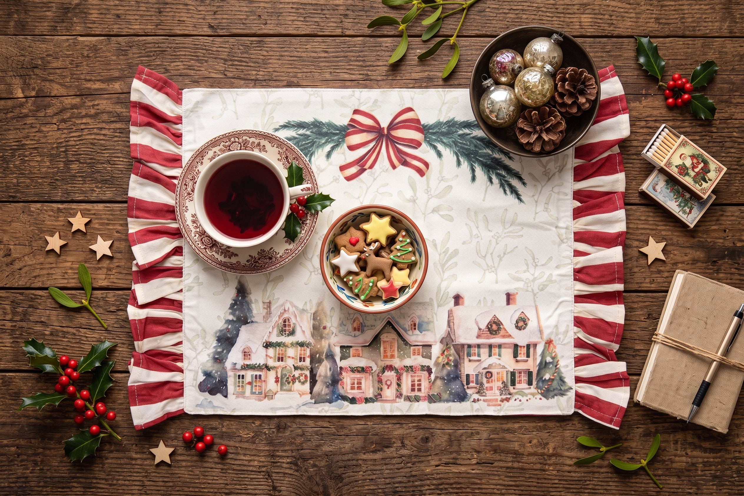 Set americano “Christmas Day” cm 33x40