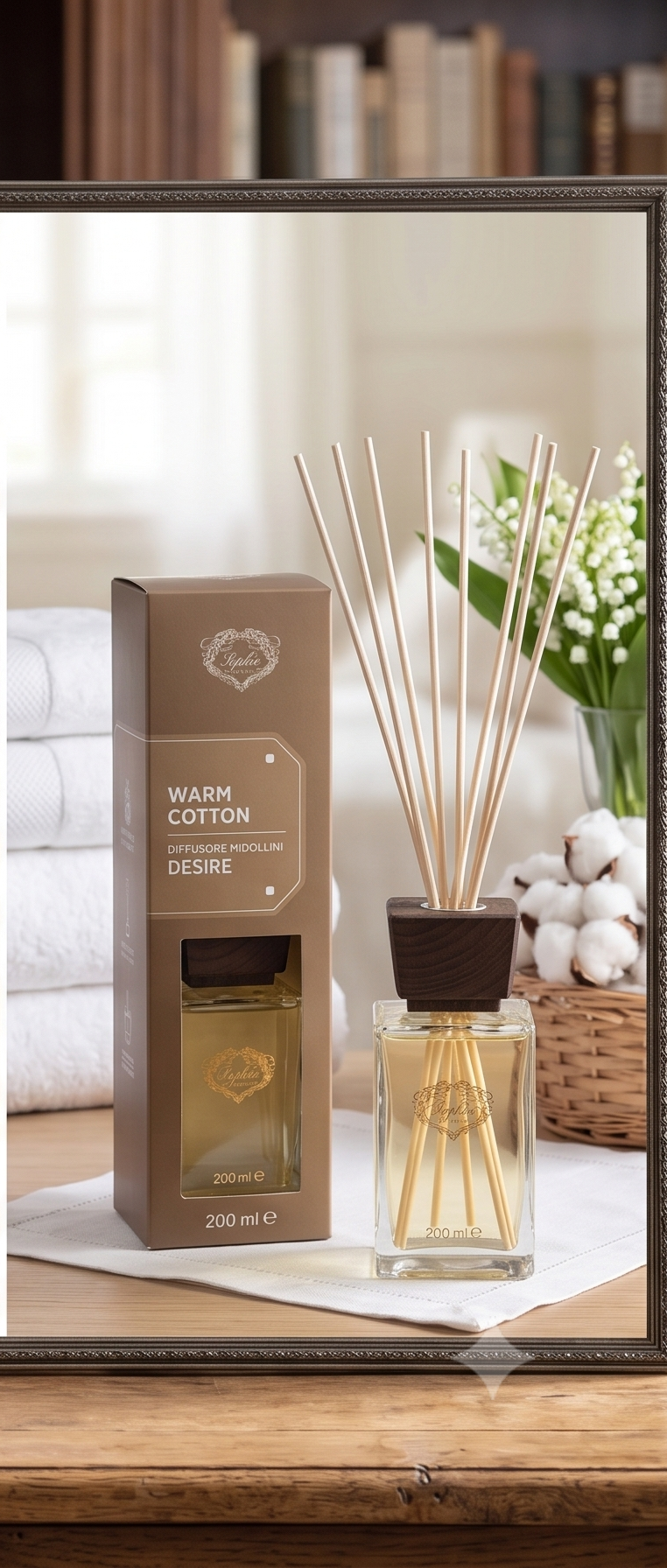 DIFFUSORE AMBIENTE CON MIDOLLINI 200ML DESIRE VARIE FRAGRANZE SOPHIE
