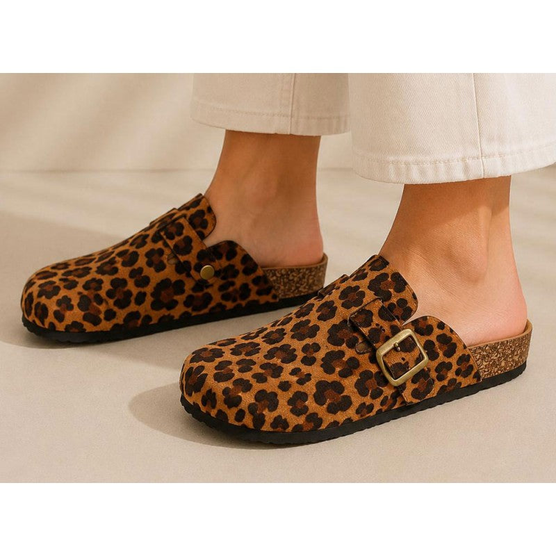 CIABATTA DONNA CAMOSCIO MACULATO