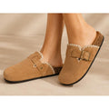 CIABATTA DONNA CAMOSCIO RICAMO